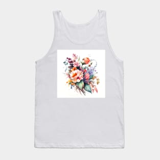 Watercolor Bouquet of wildflowers Tank Top